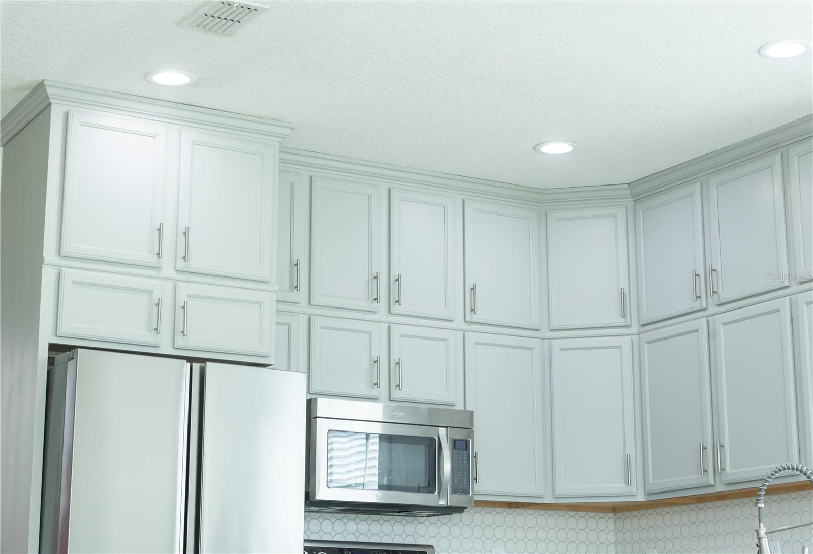 Custom cabinetry with gray color scheme