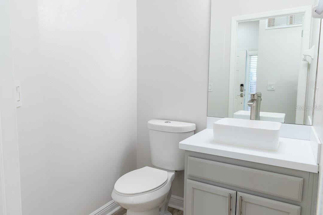 First floor half bathroom