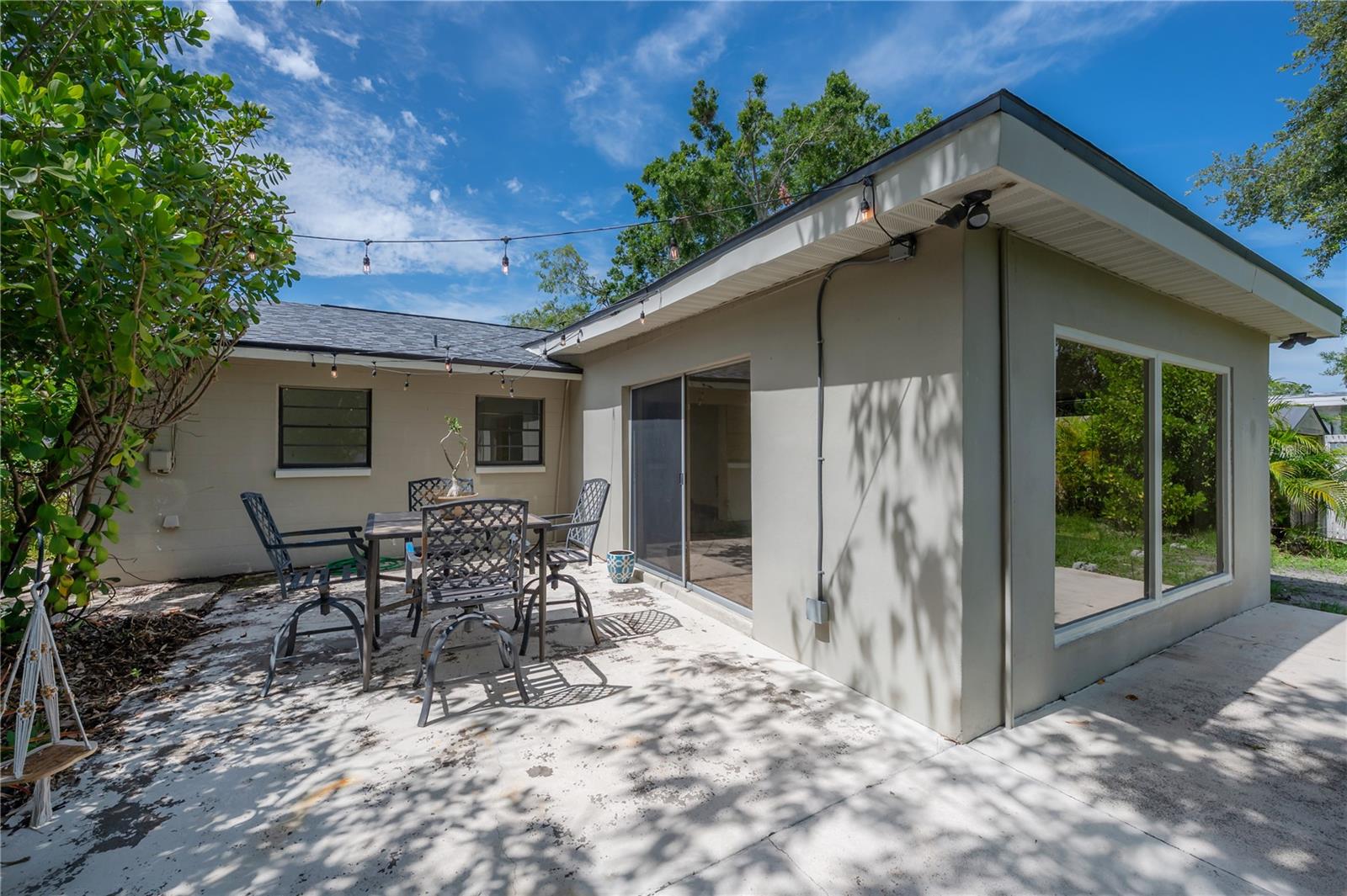 Back and Side patios