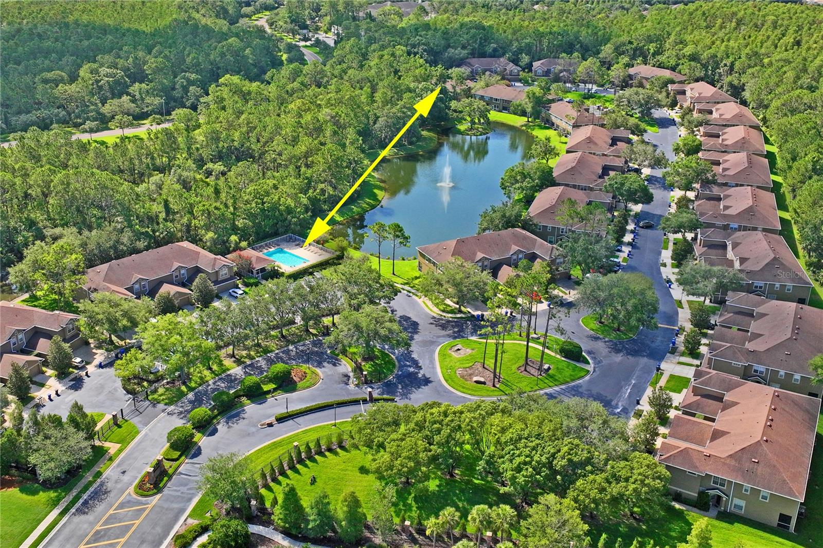 Promenade pool area view