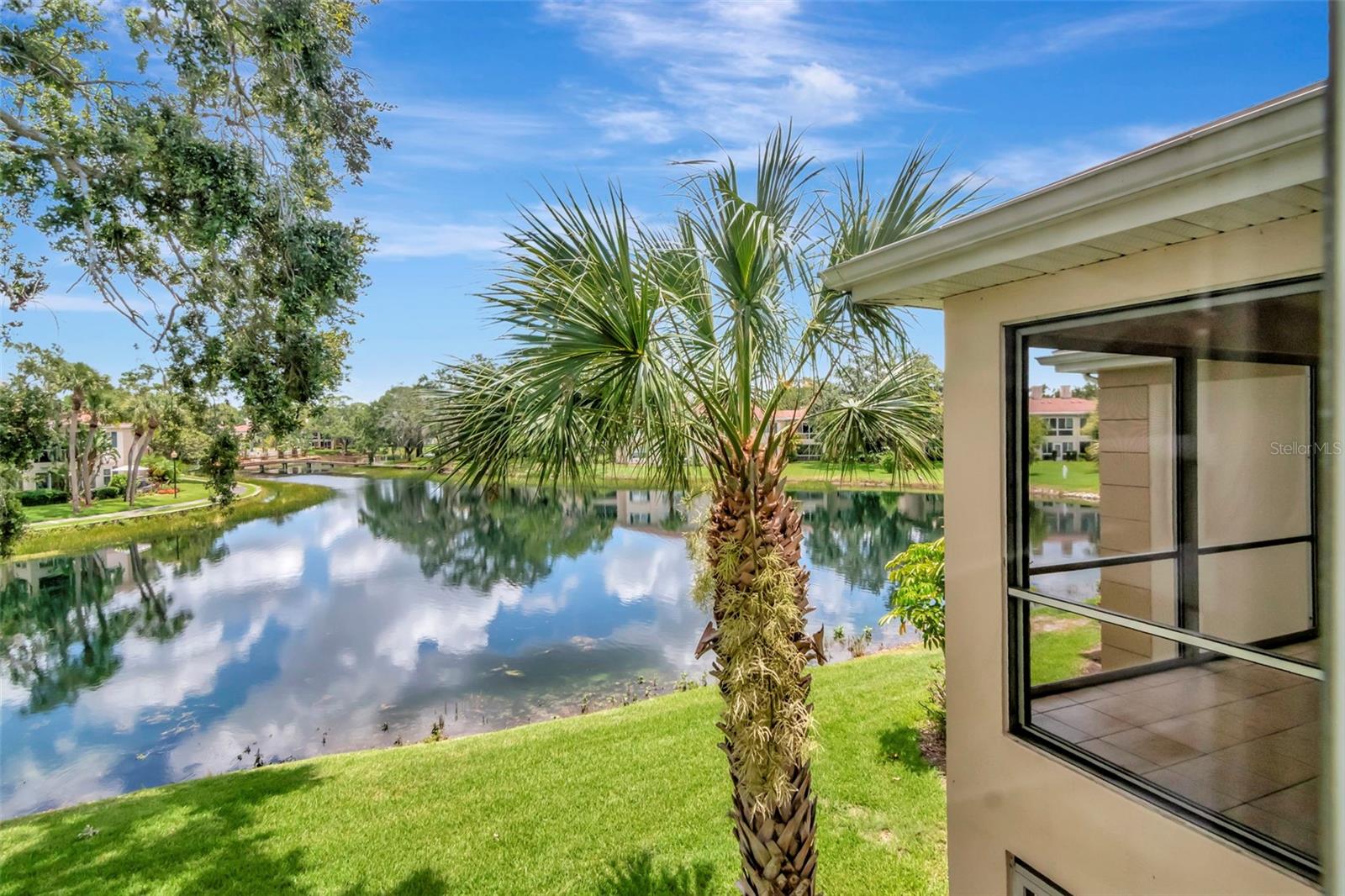 Serene pond views and gorgeous landscaping