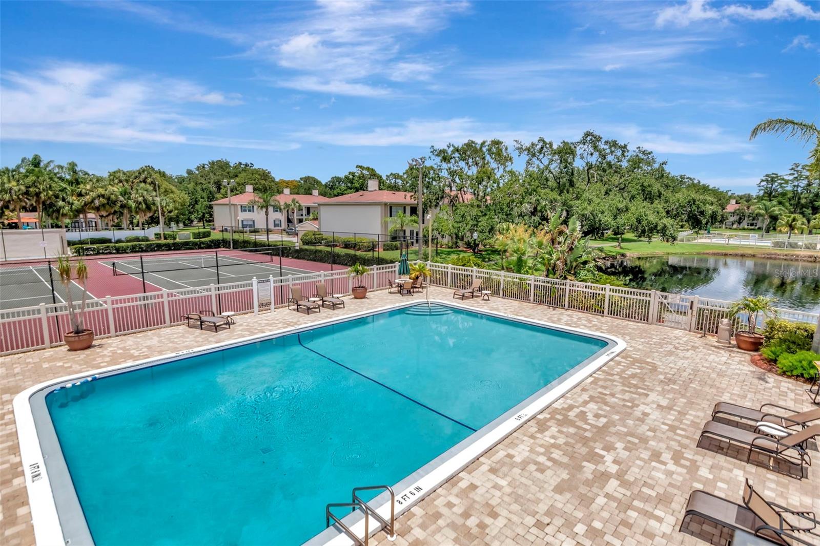 One of two pools