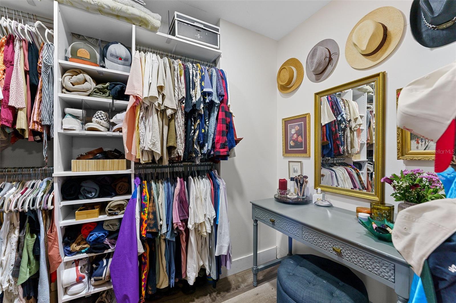 Master walk-in closet.