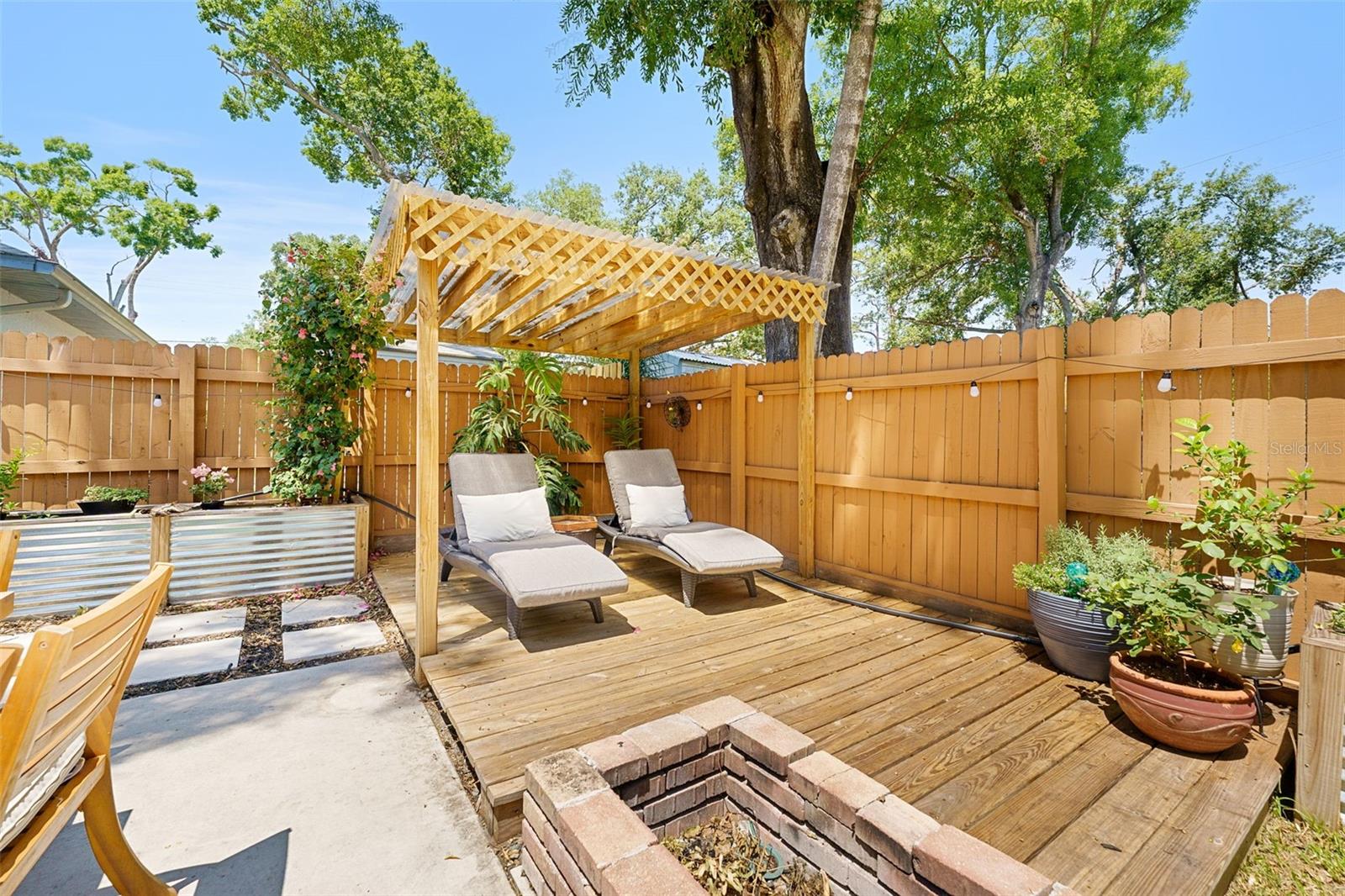 Backyard deck