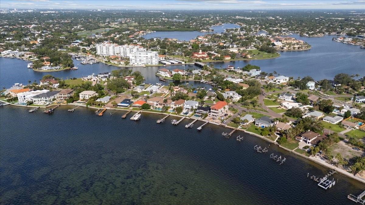 Bayshore Blvd, across from lot. Boday of water is Tampa Bay
