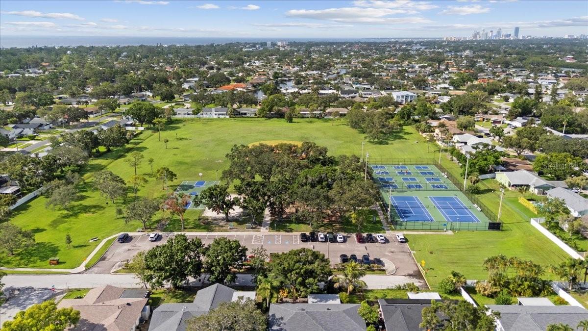 Pickleball and tennis courts