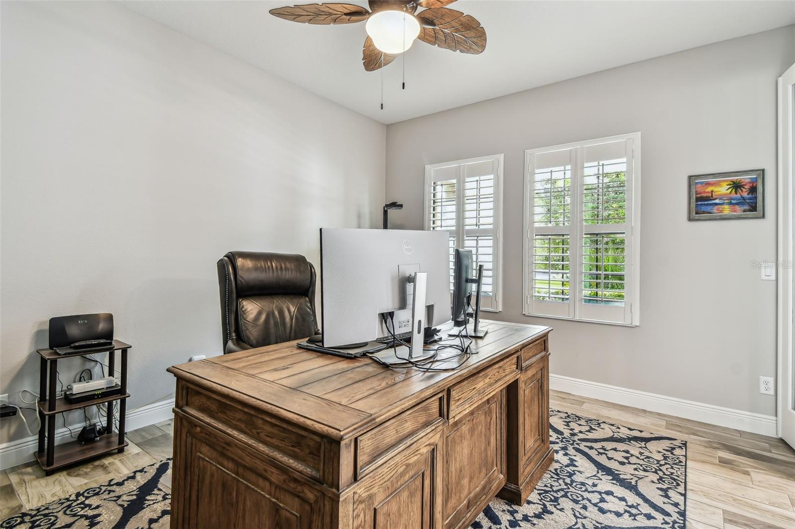Office w/Plantation Shutters & French Doors (UPGRADE) 1st floor