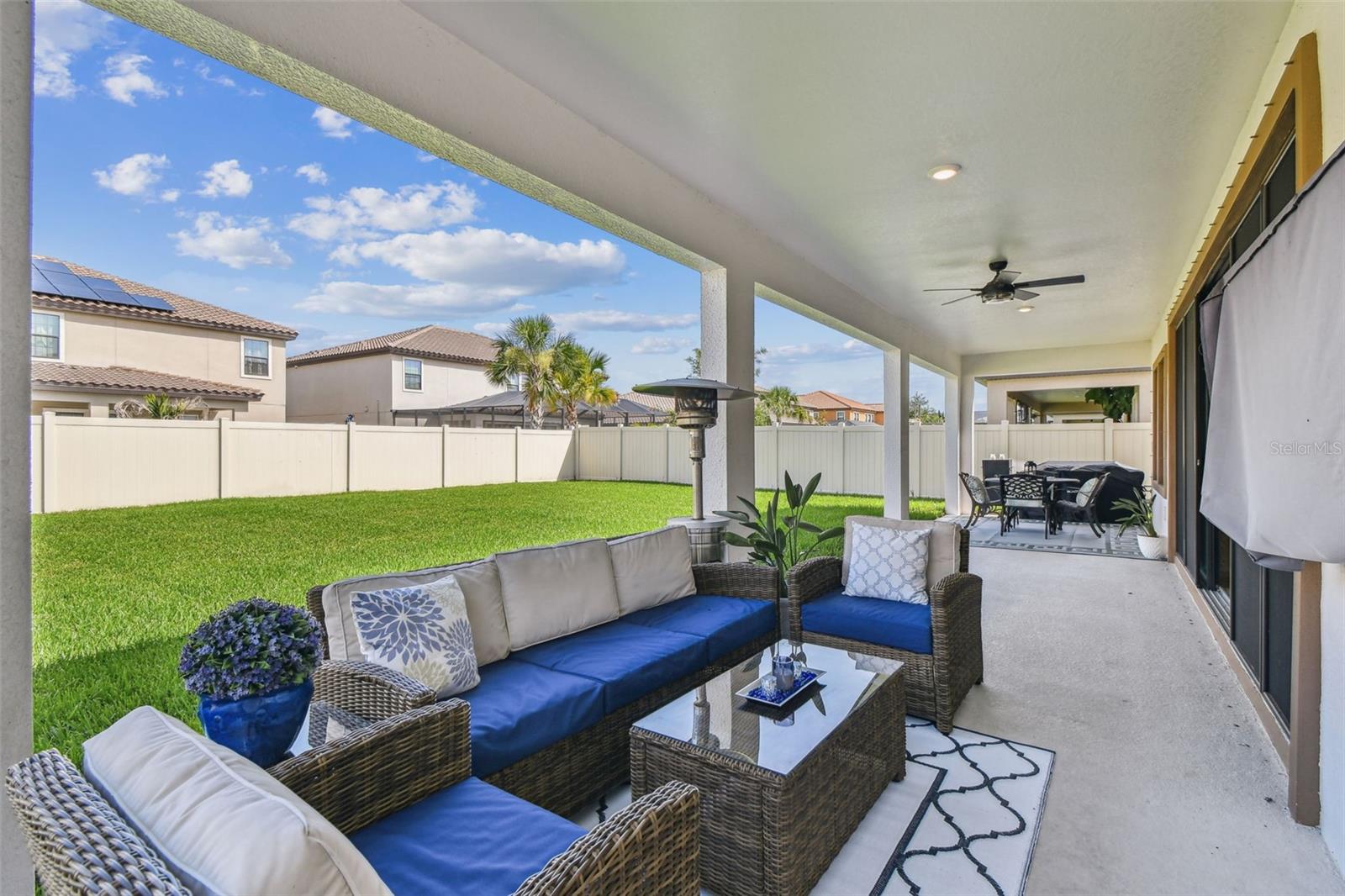 Expanded Lanai Views with a fenced in yard, big enough to add your own private swimming oasis!