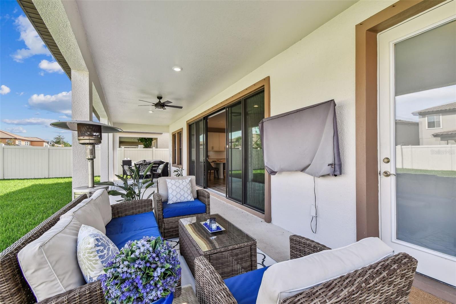 Expanded Lanai Views with a fenced in yard, big enough to add your own private swimming oasis!