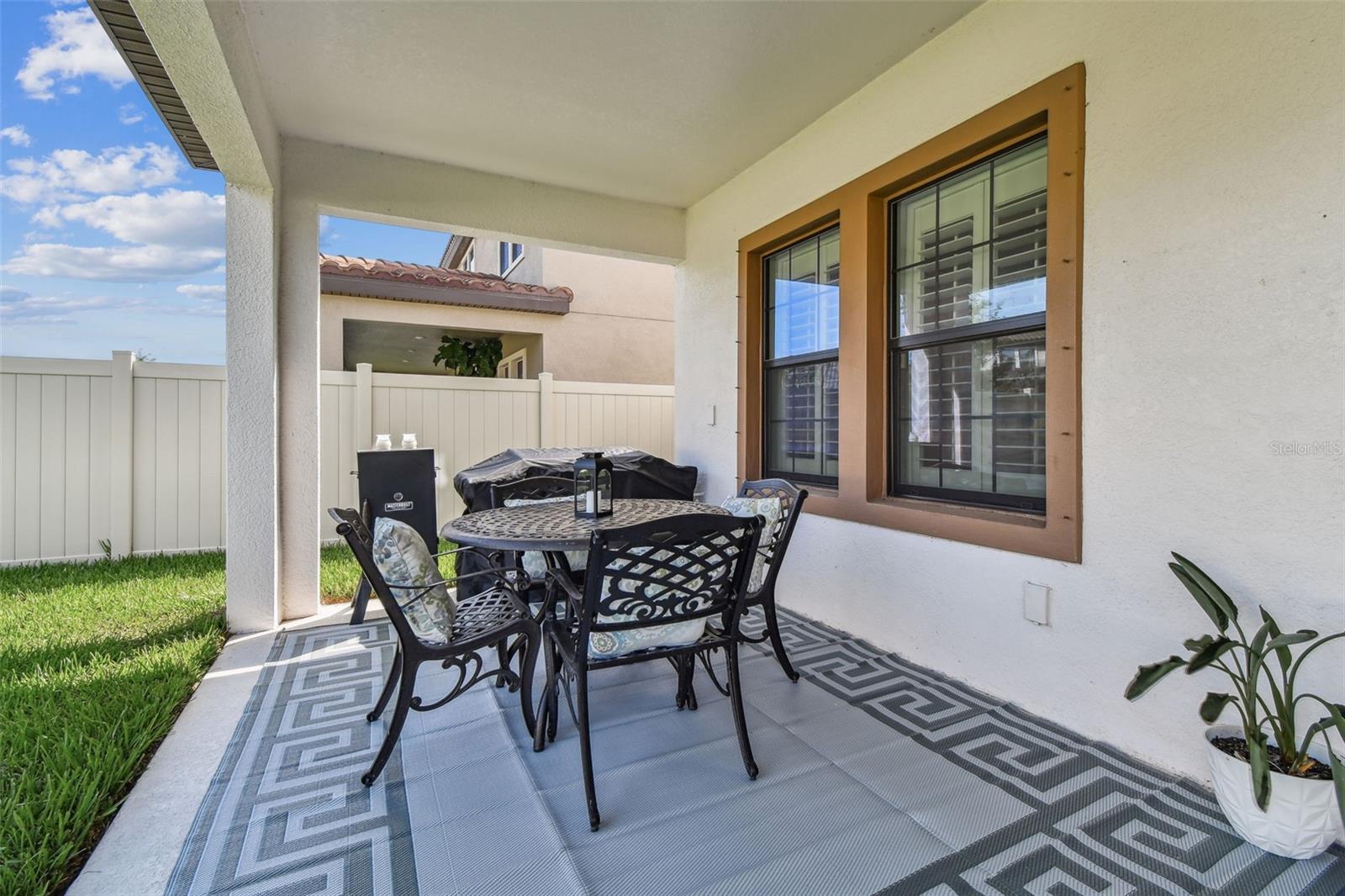 Expanded Lanai with a fenced in yard, big enough to add your own private swimming oasis!