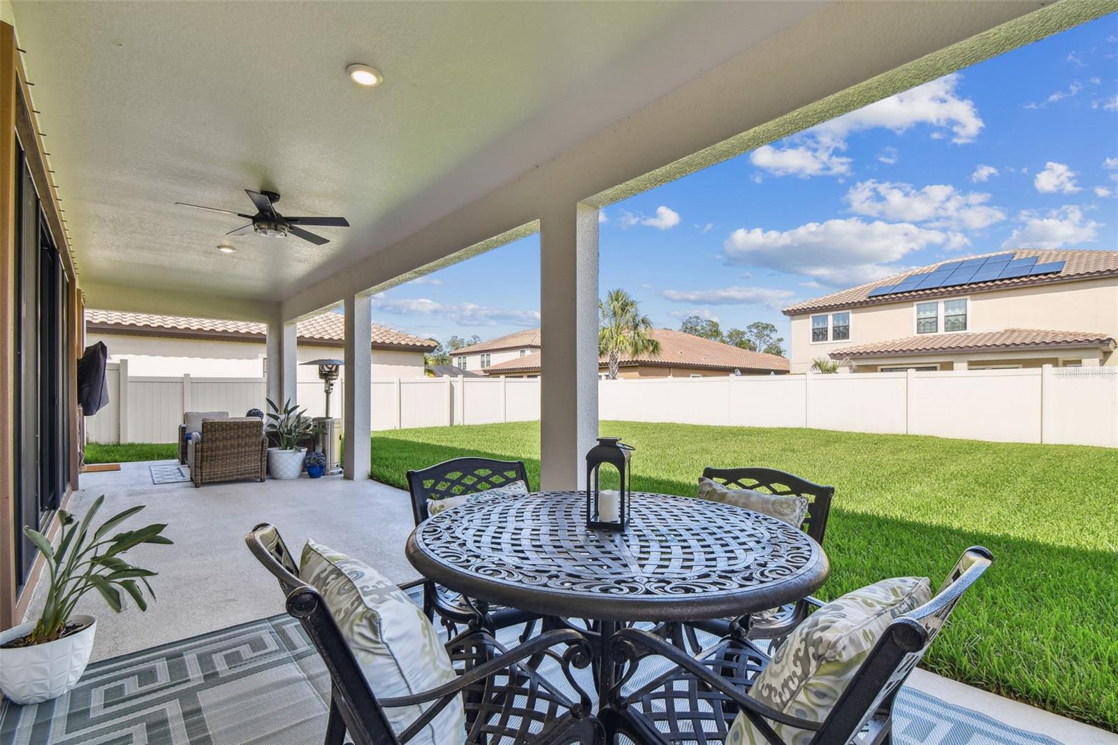 Expanded Lanai is Pre-Plumbed for an Optional OUTDOOR KITCHEN! Privacy fenced-in yard, big enough to add your own private swimming oasis!