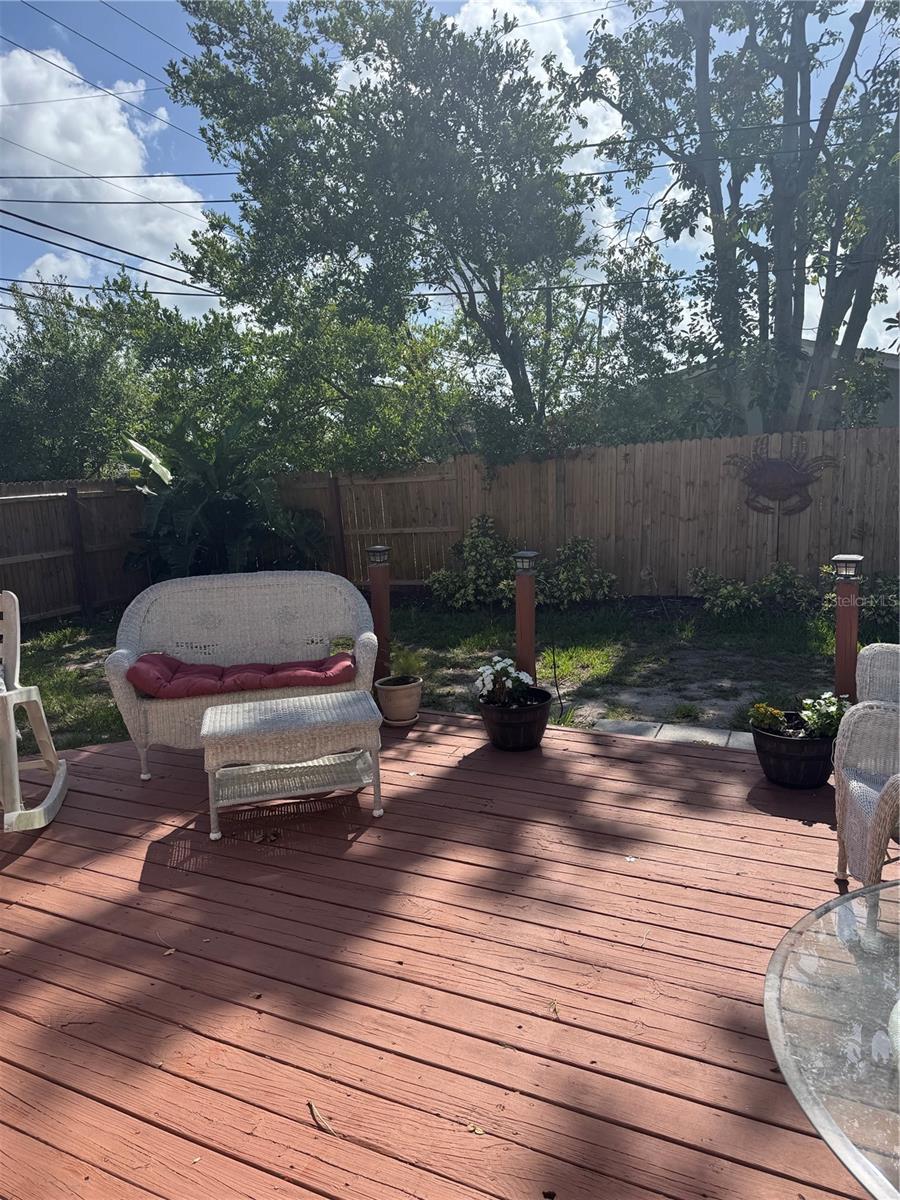 Back porch and patio