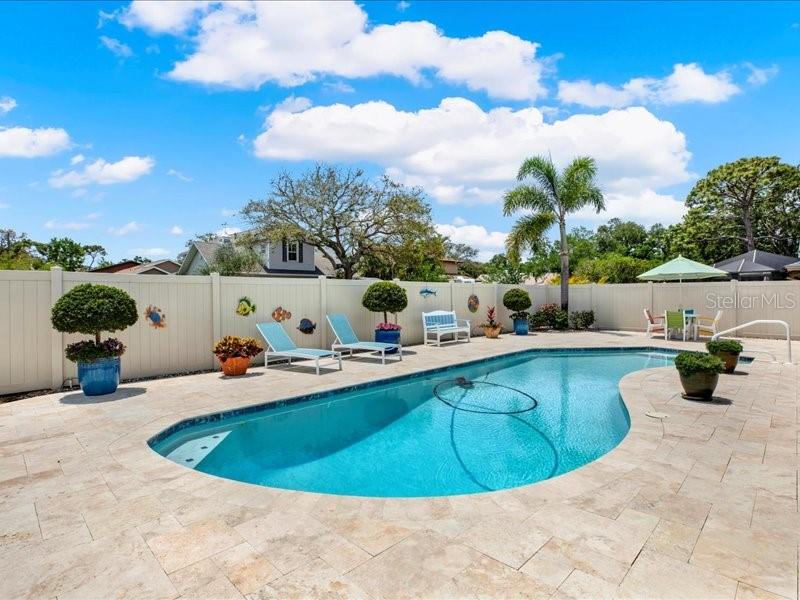 GORGEOUS Salt Water Pool with Solar Heater