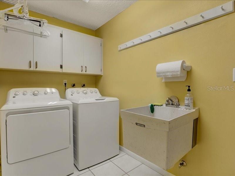 Inside laundry room