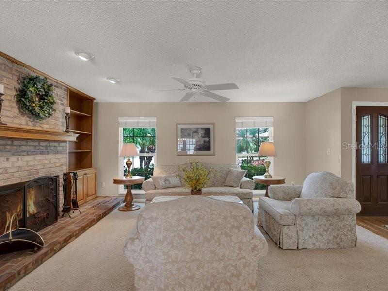 Living Room with Fireplace