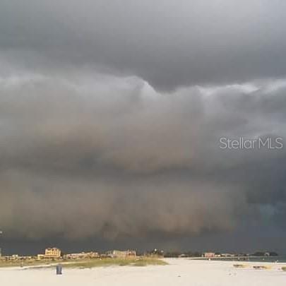 This huge shelf cloud as it's called just rolled in.  Just imagine being out there seeing this so so special