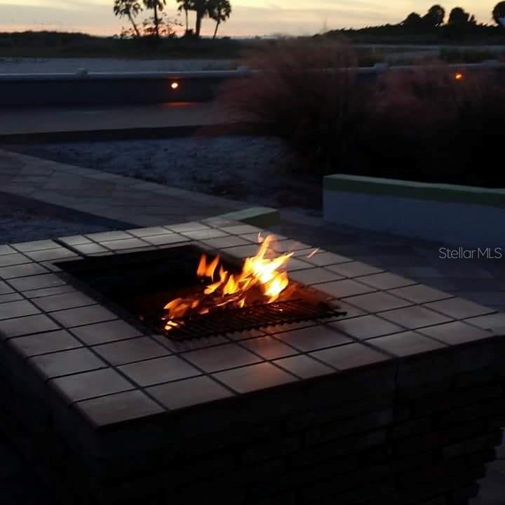 Our favorite time for roasted marshmallows at sunset!