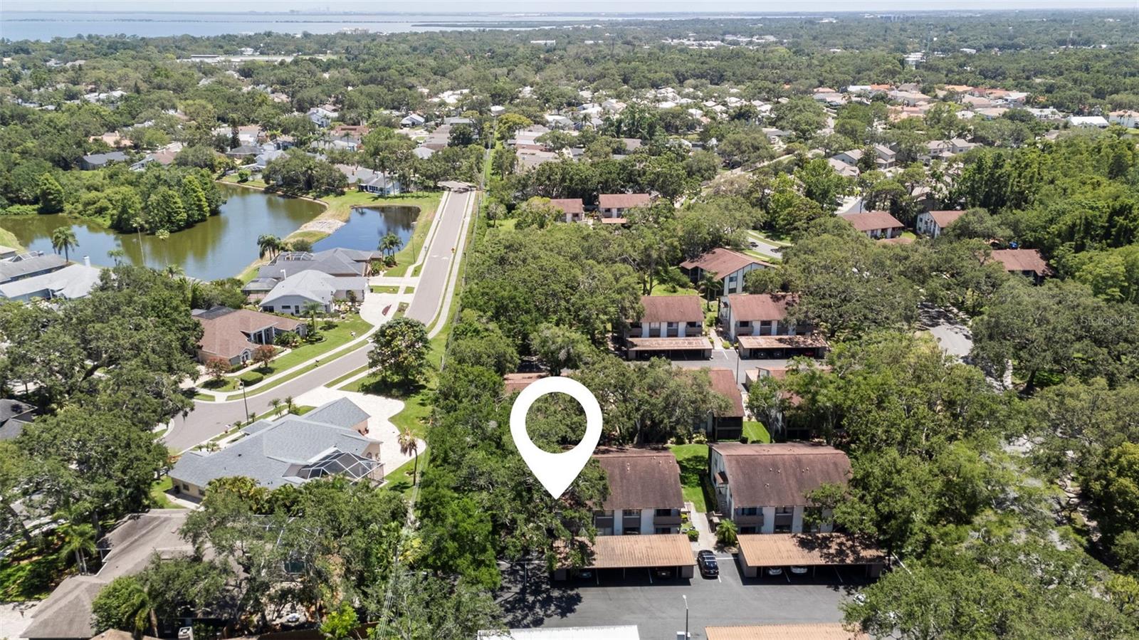 Aerial of property locaiton... minutes from the Bay and beautiful and historical  Philippe Park!