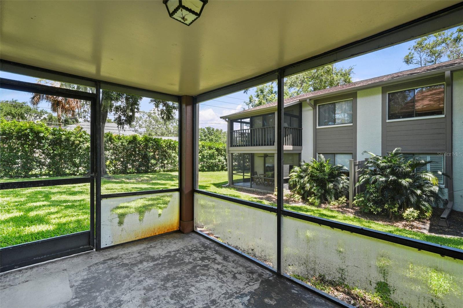 Screened covered lanai