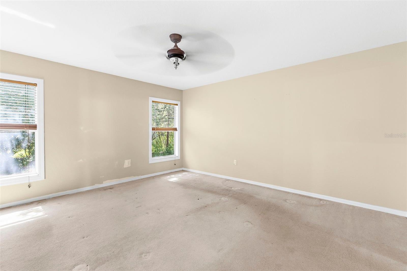 Primary Bedroom with walk in closets