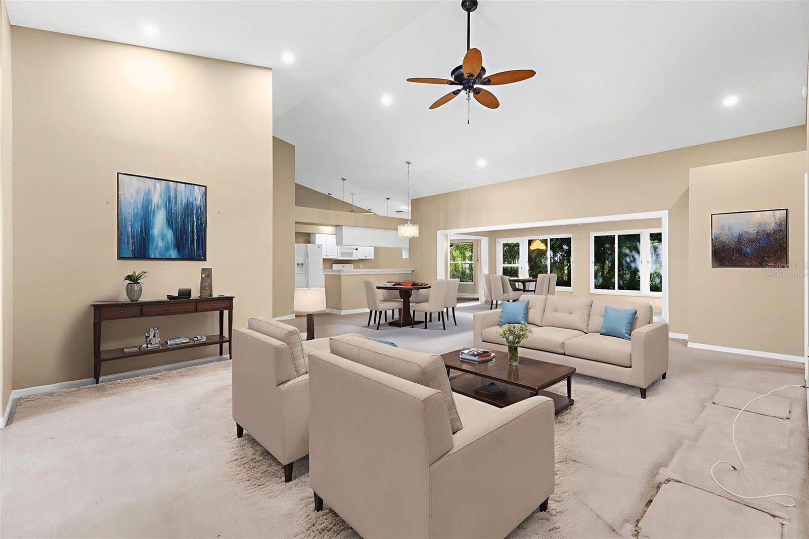 Virtually Staged Living Area