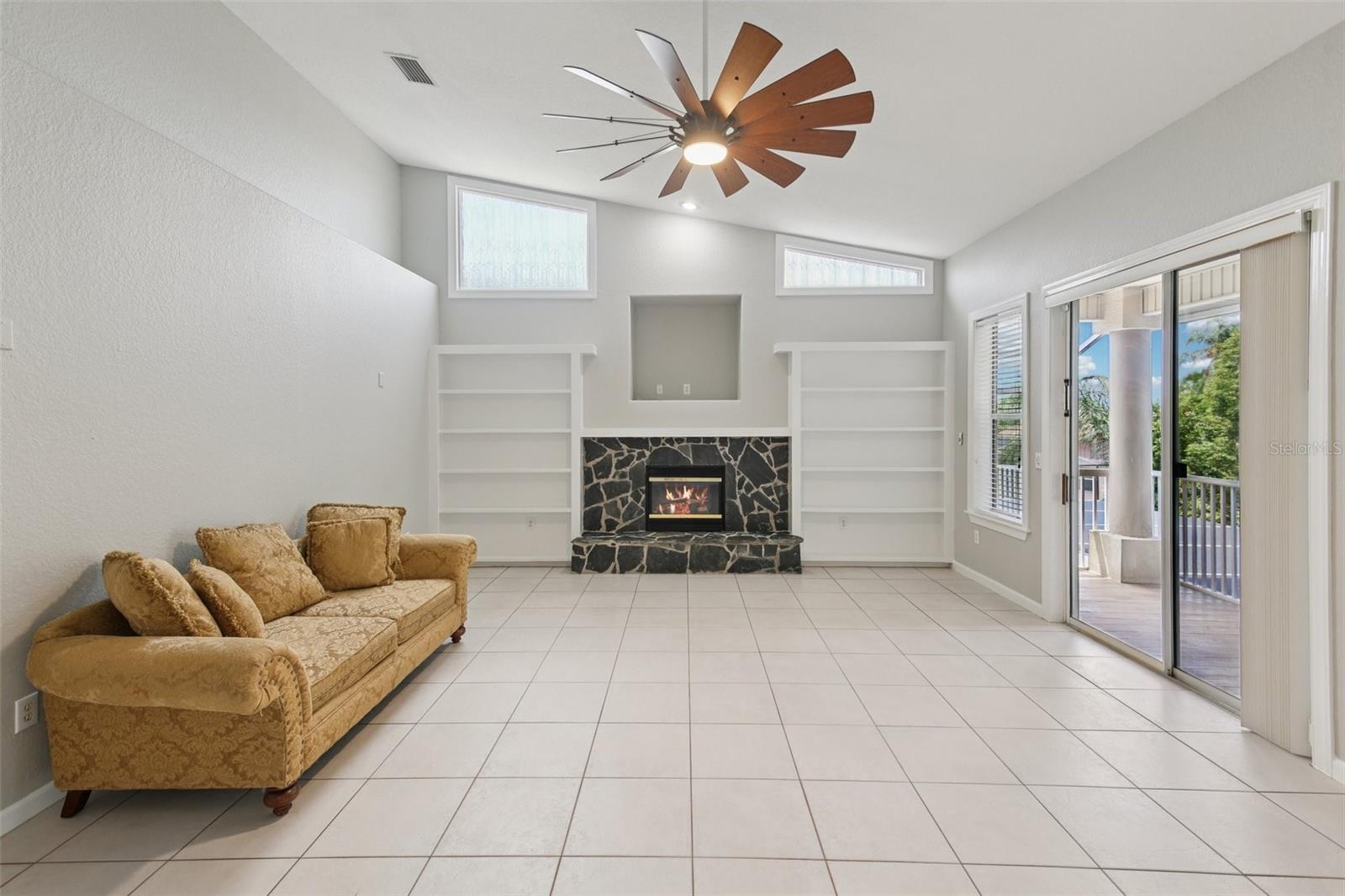 Entrance to balcony from great room