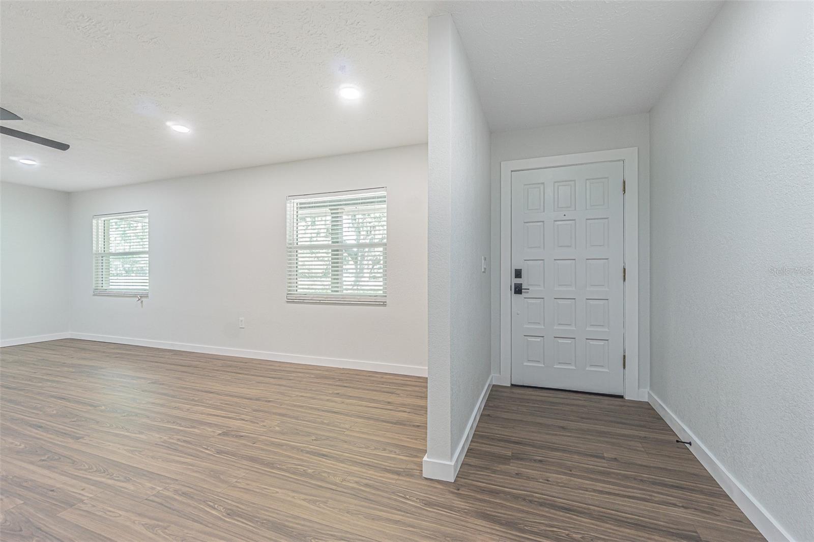 entrance and living room