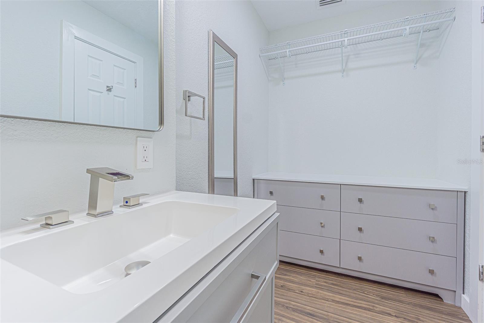 Completely brand new Master bath #1 with closet built in