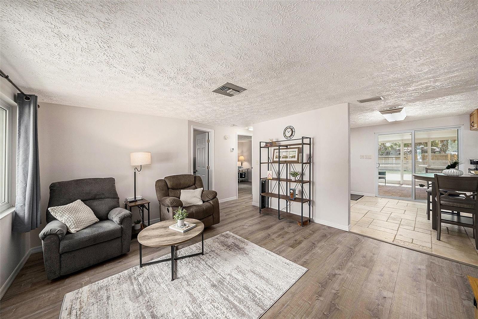 Living Room With New LVP