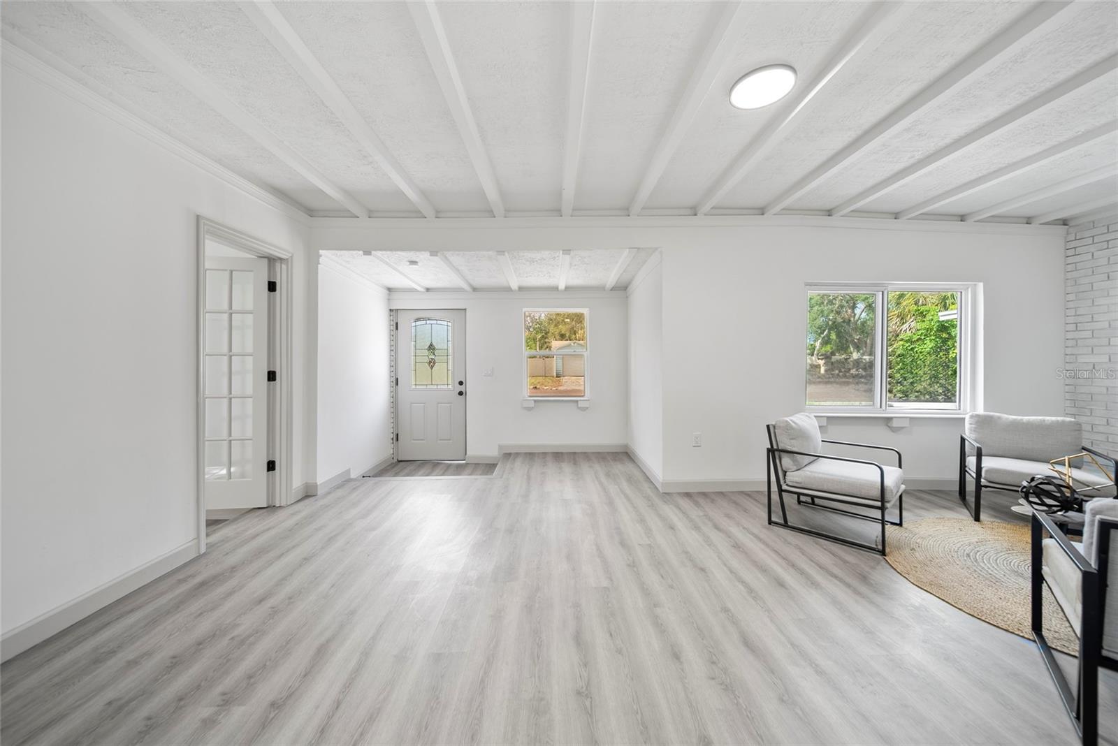 View from Dining Area to Front Door