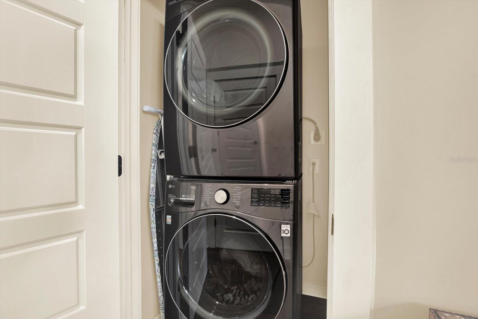 Laundry in closet