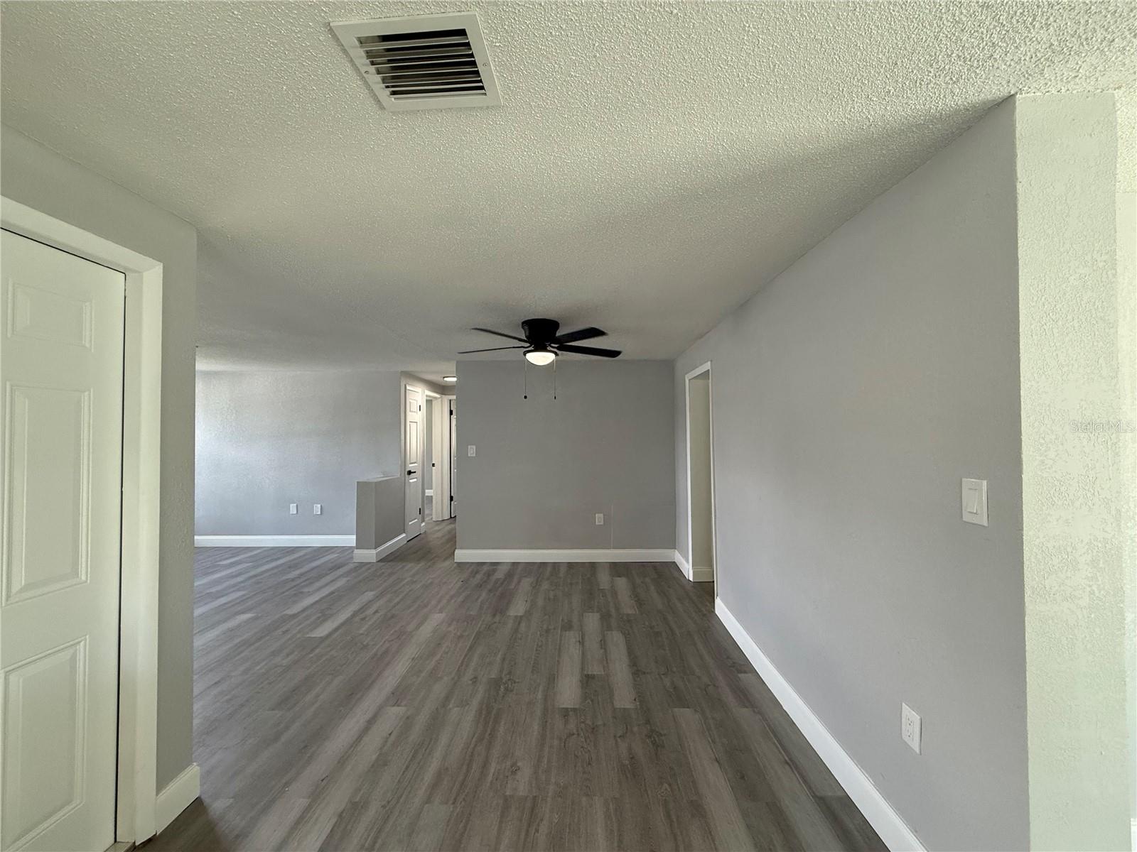 Kitchen Looking Into Living Area