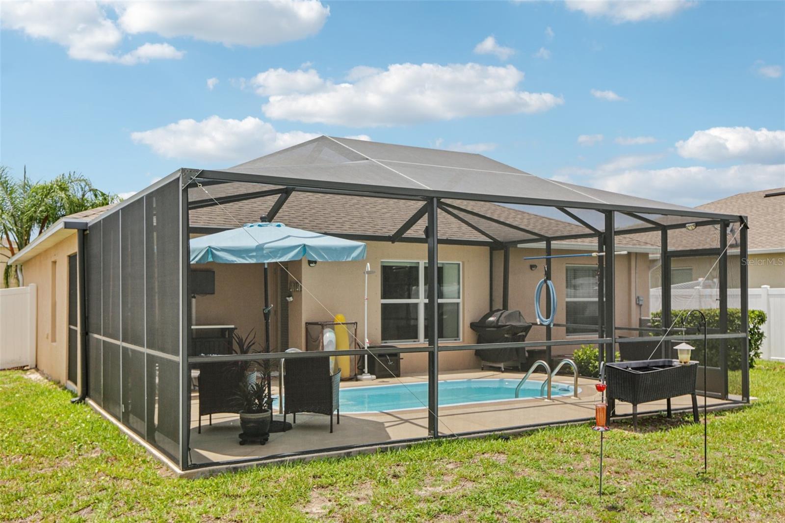 Screen Enclosure and Pool