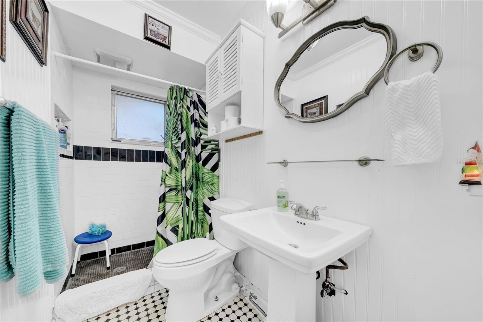 Tiled shower!