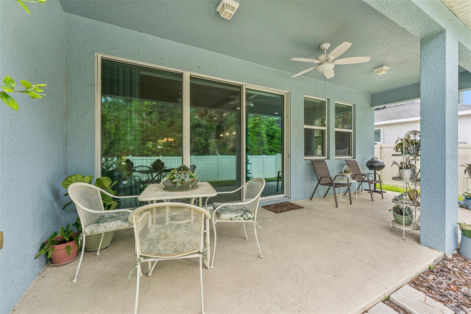 Rear covered patio