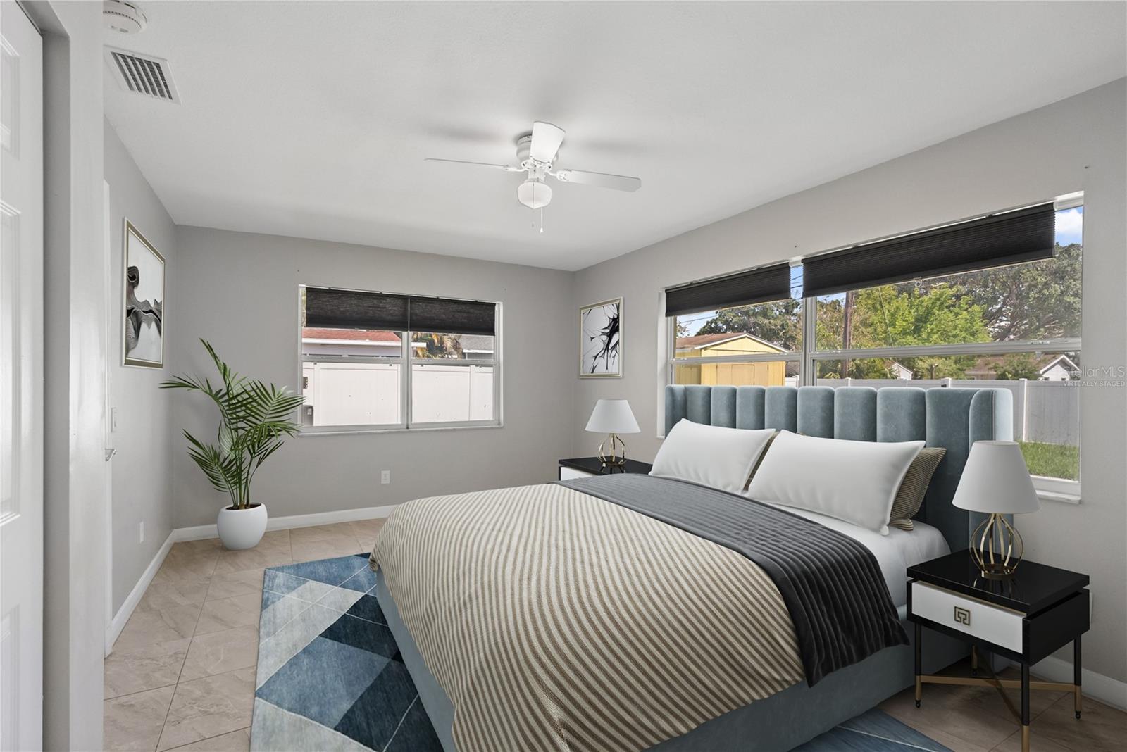 primary bedroom (virtually staged)