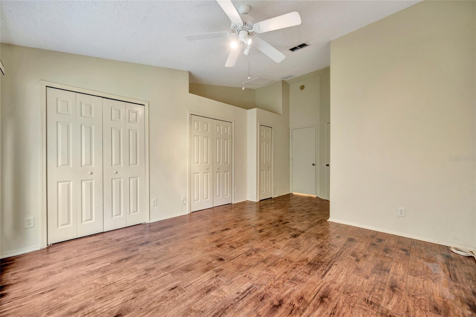 High vaulted ceiling