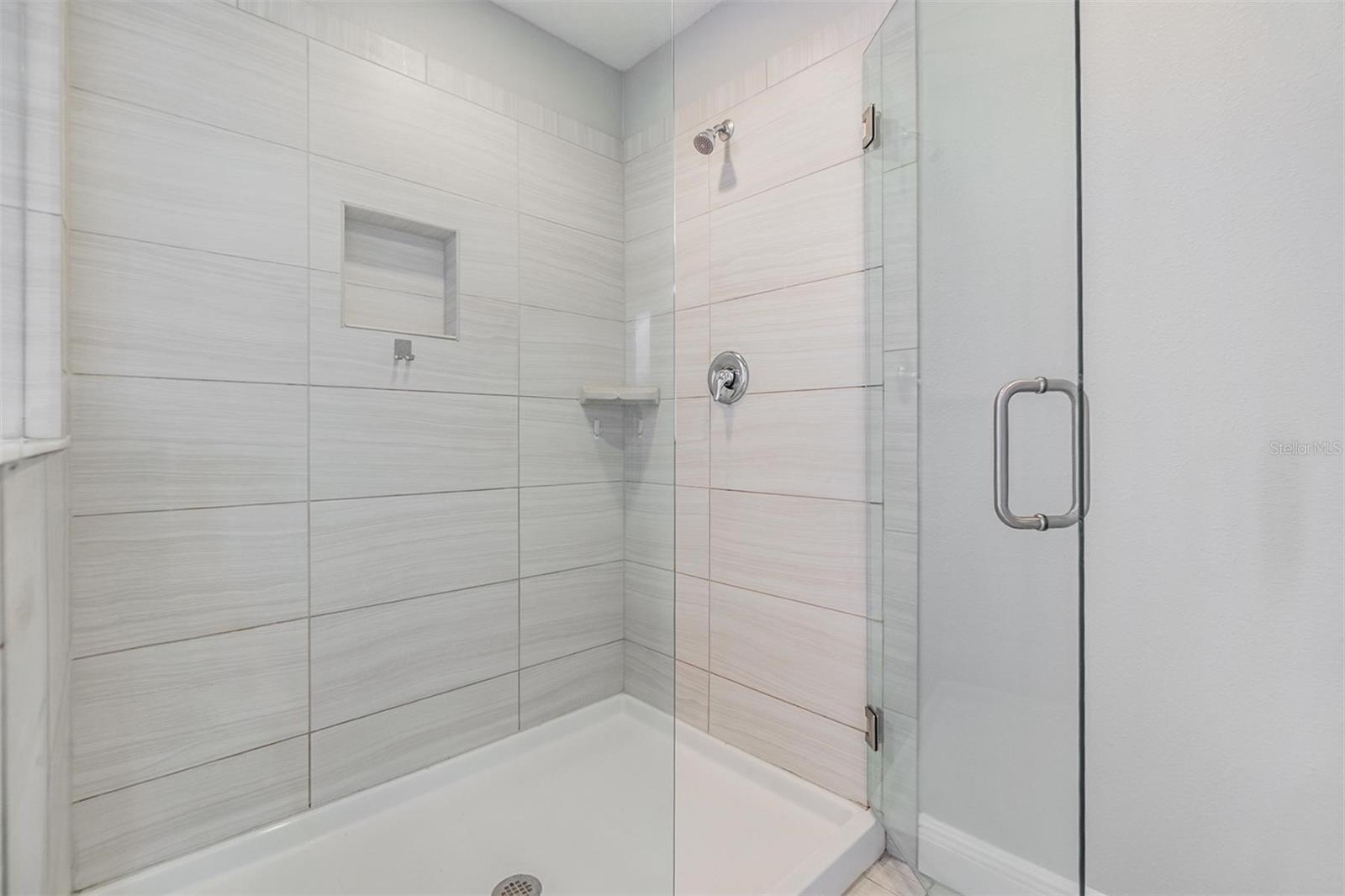 Large step in shower