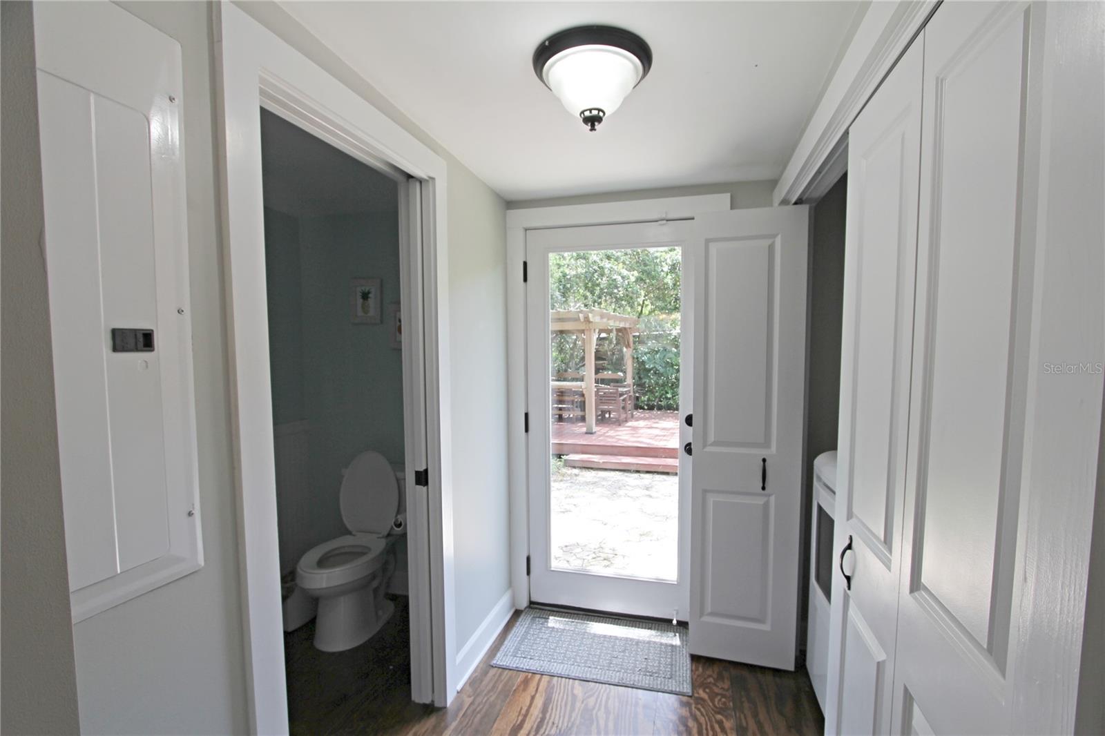 Laundry Room & Half bath off Kitchen