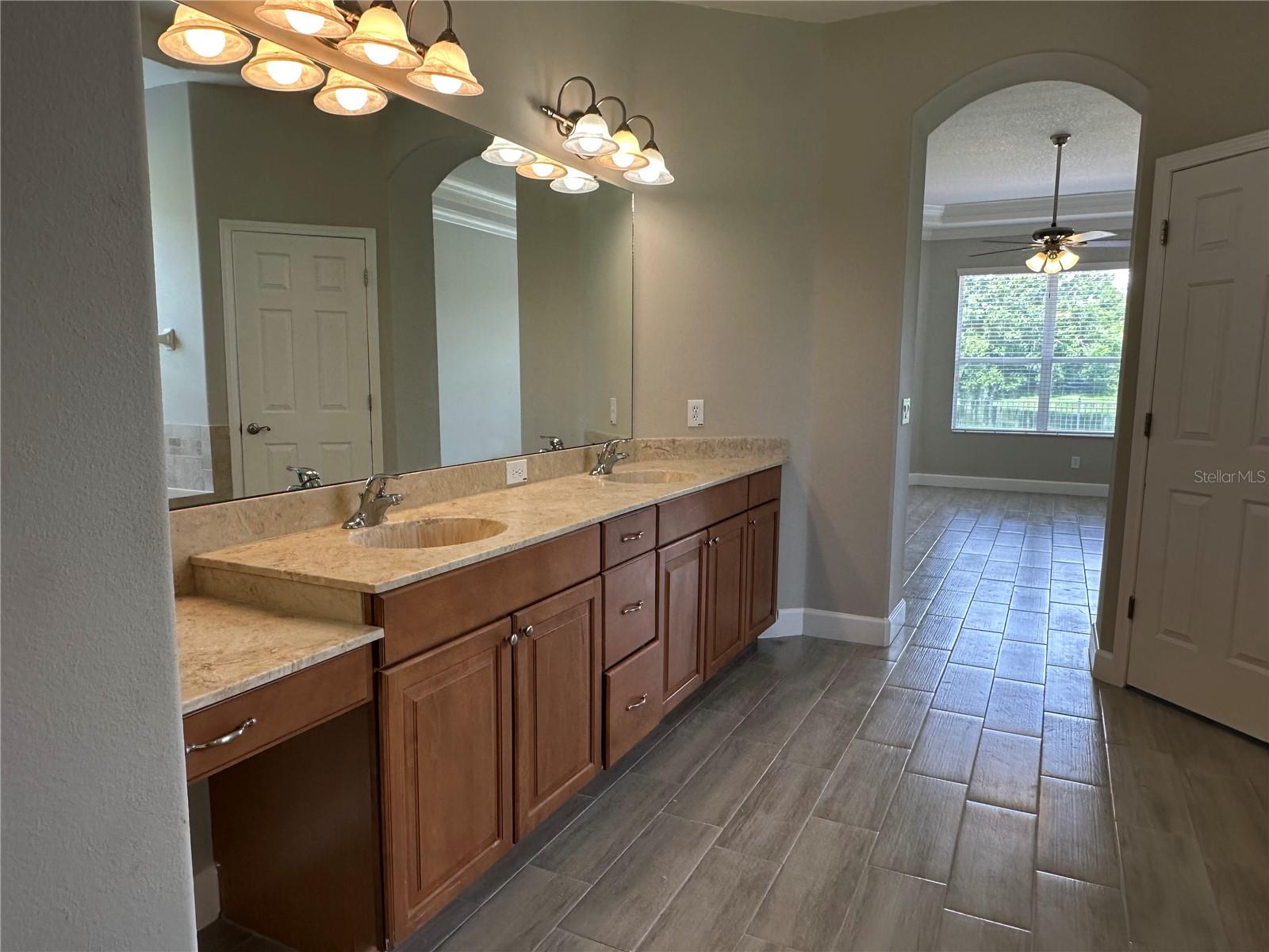 MASTER BATH WITH HIS AND HERS SINK