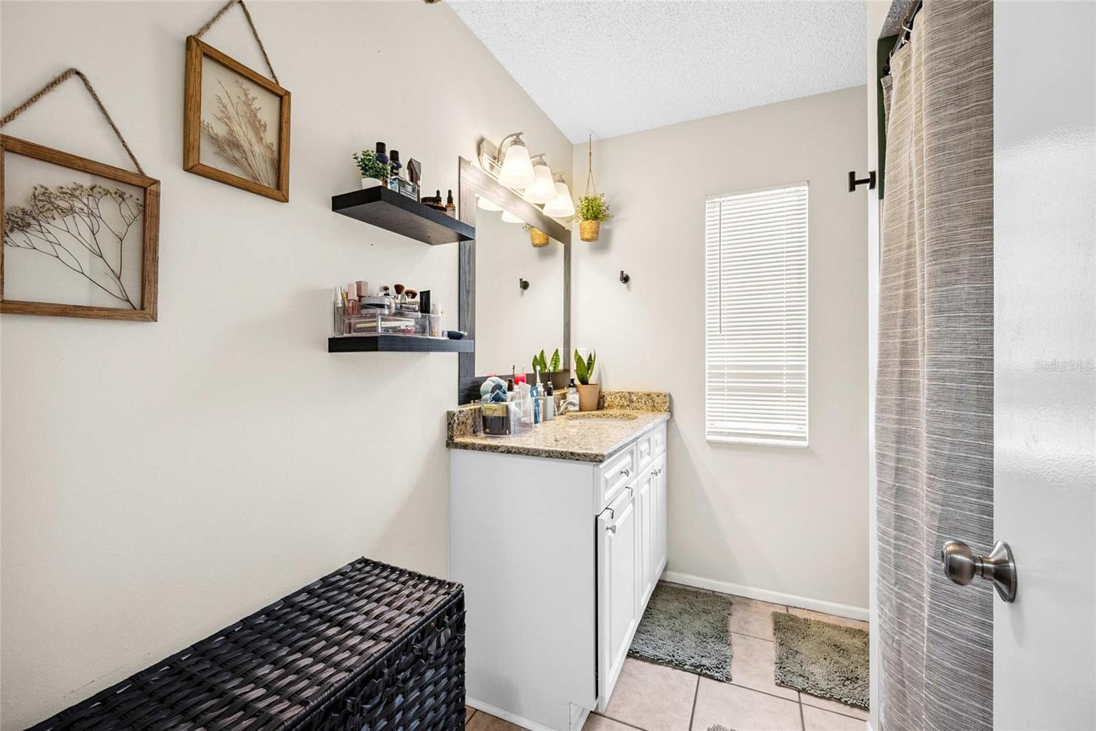Bath #1 ~ Updated Vanity Cabinet ~ Counter ~ Tub/Shower