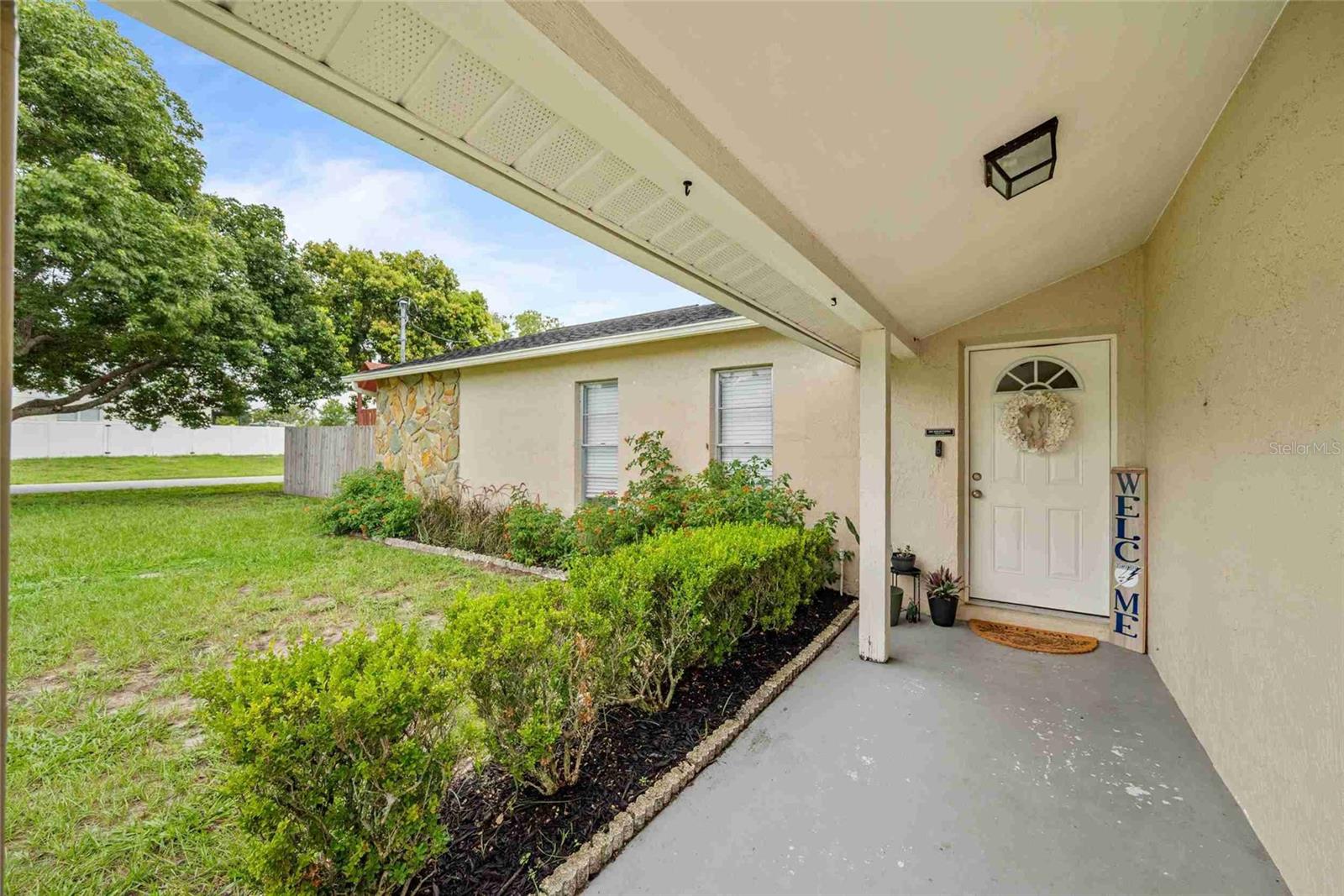 Covered Front Entrance