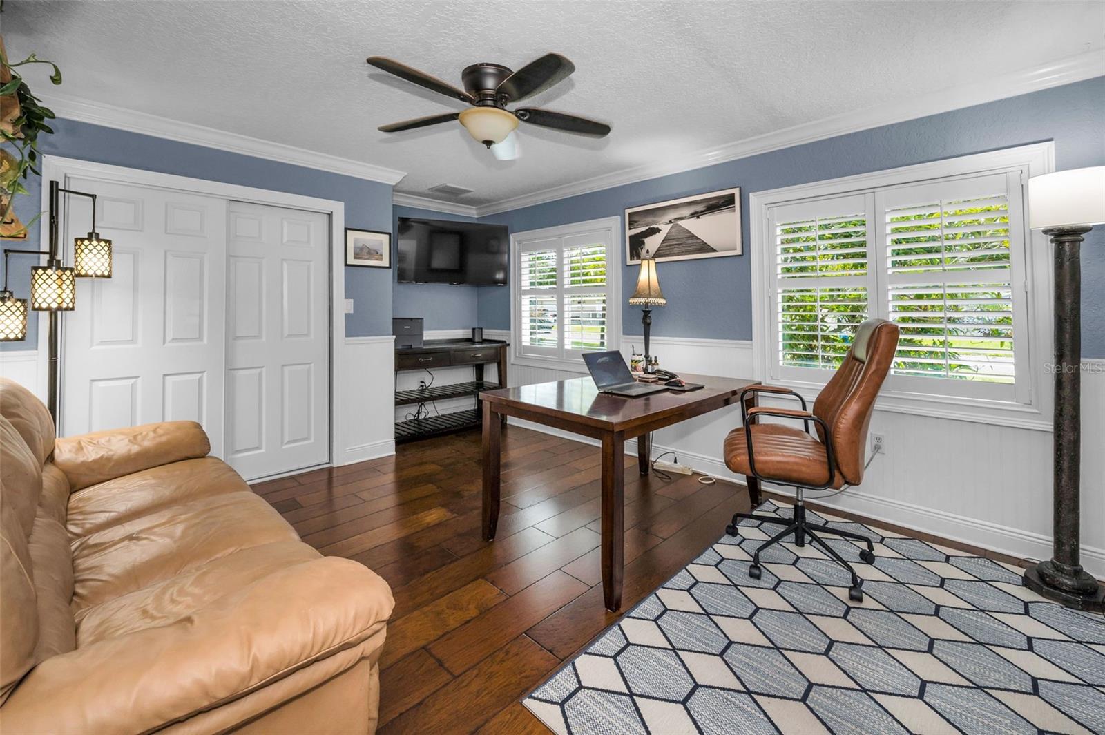 3rd bedroom is currently being used as an office