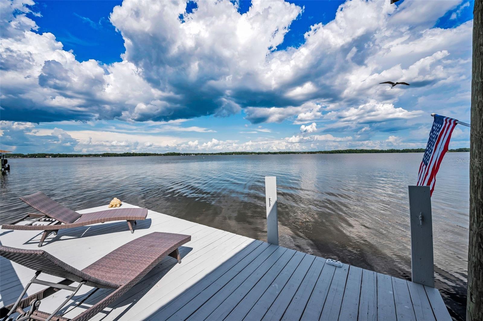 Sun deck on the dock