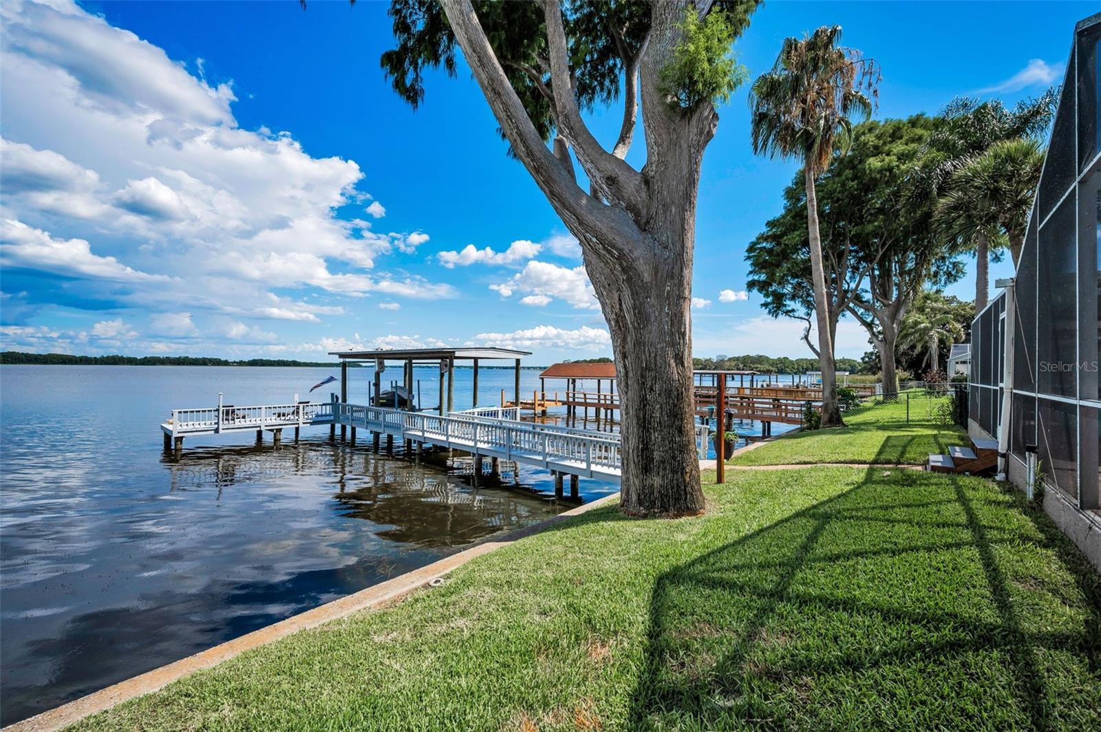 Yard and seawall