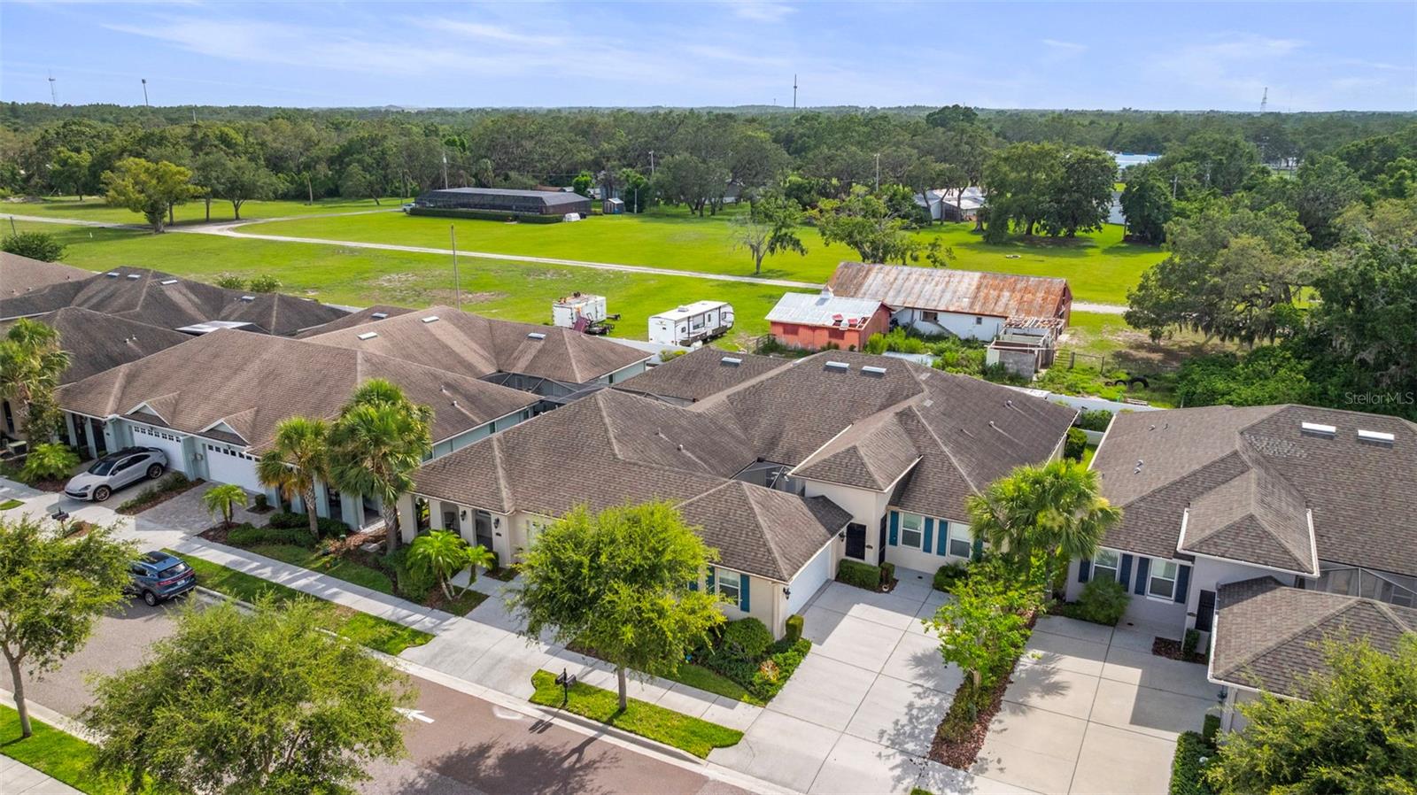 Front of home-aerial view
