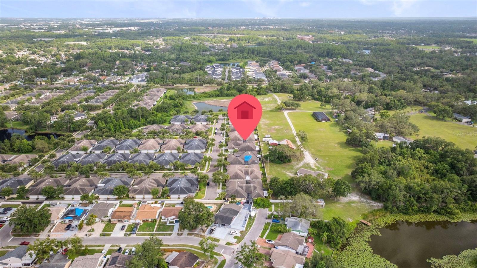 Aerial view showing location of home-view 2.