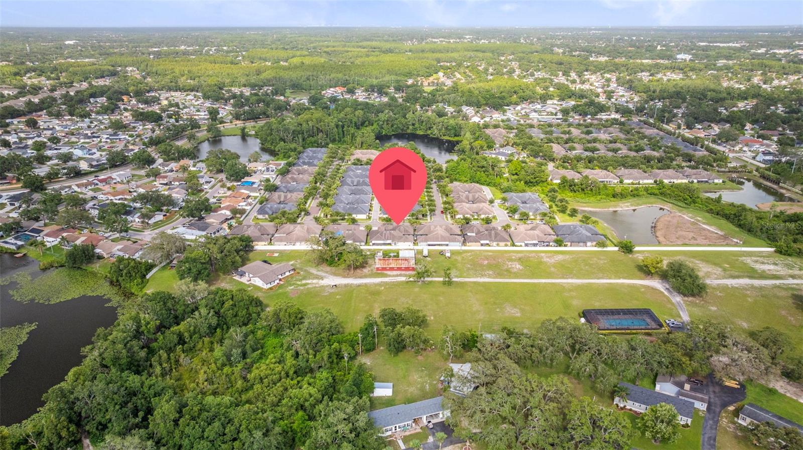 Aerial view showing location of home-view 3.