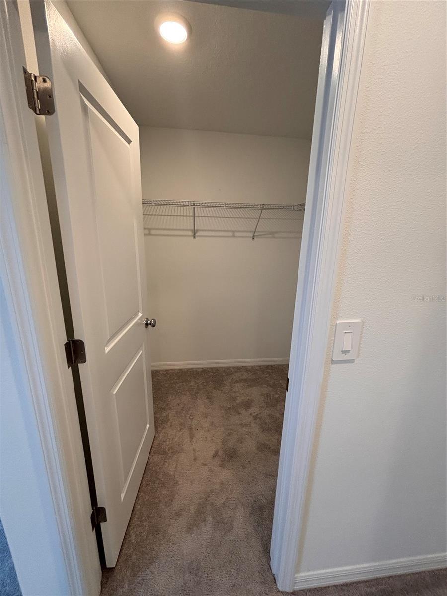 Primary walk in closet