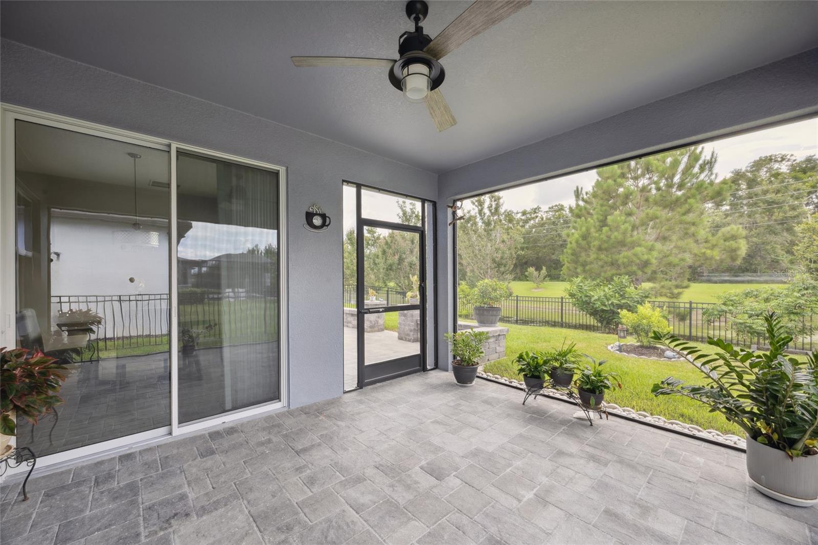 Extended Screened Lanai with beautiful brick
